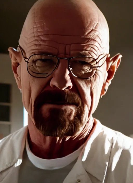 Image similar to film still of sofia vergara as walter white in breaking bad, 4k.