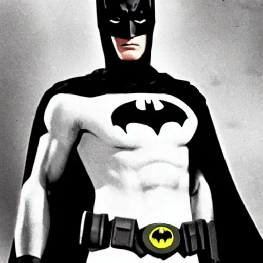 Image similar to young clint eastwood as batman