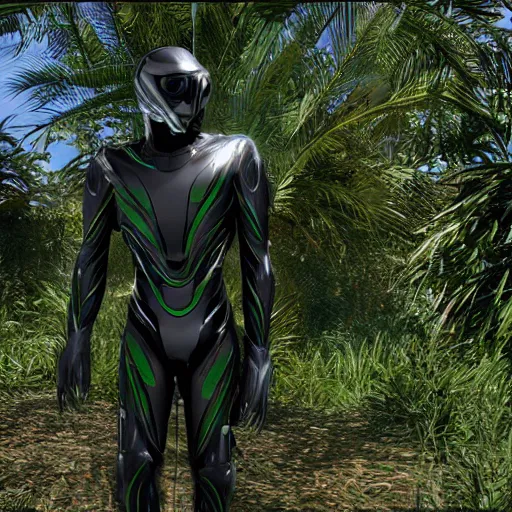 Prompt: the nanosuit from crysis in ultra realistic detail, lit like a apple iphone ad, ultra hd