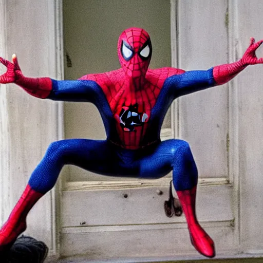 Image similar to Tom Hanks as Spiderman