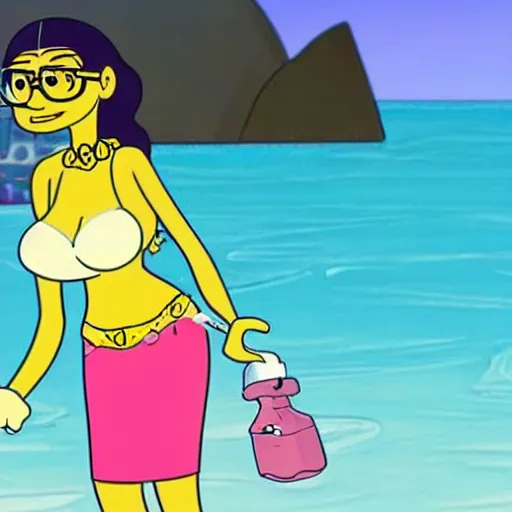 Image similar to Mia Khalifa in SpongeBob animation