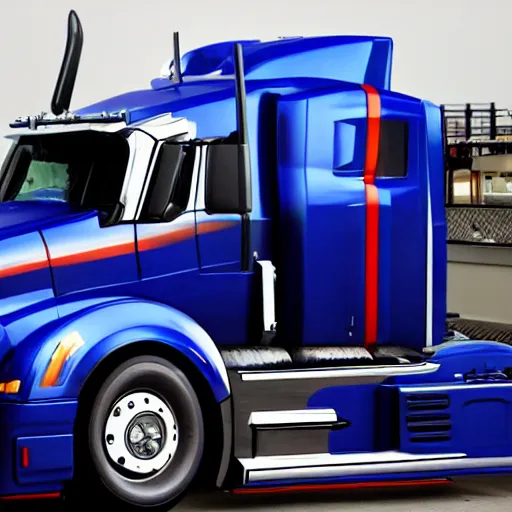 Image similar to optimus prime transforming into a truck