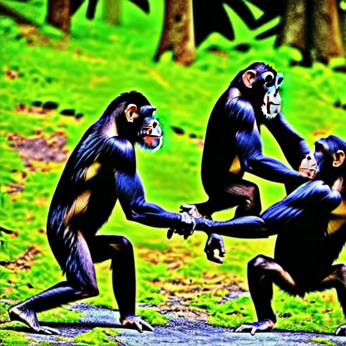 Image similar to battle chimps at vanvcouver,british columbia,canada