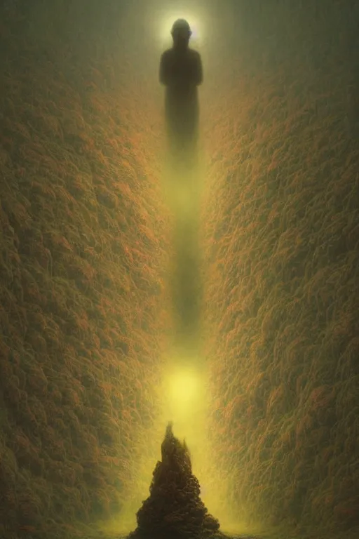 Image similar to 🌸🌈🍄::3, dreamlike, psychedelic, otherworldly, weird, cyberpunk, vaporware, interesting details, volumetric lighting, dramatic, fantasy, by Moebius, by zdzisław beksiński, Fantasy LUT, epic composition, 8k,