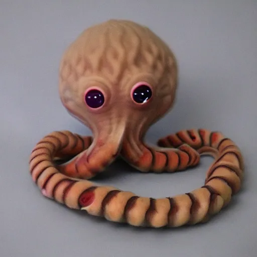 Image similar to adorable cute lovecraftian tentacled worm