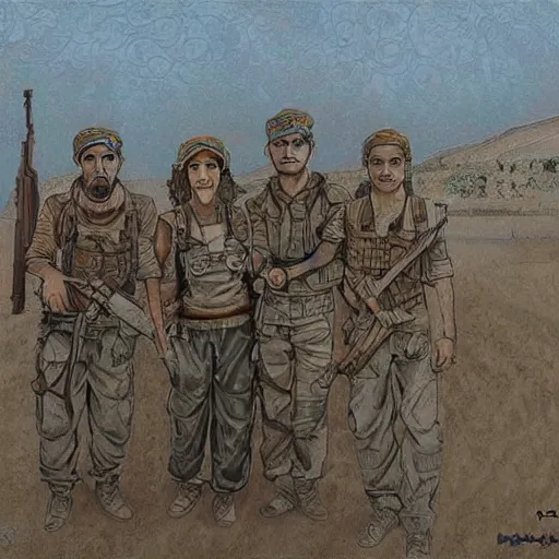 Prompt: Rojava, incredibly detailed, insanely detailed, award winning art