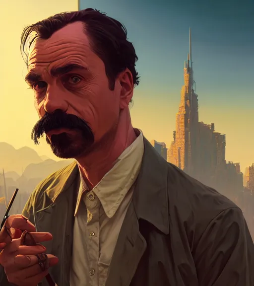 Prompt: highly detailed portrait nietzsche in gta v, stephen bliss, unreal engine, fantasy art by greg rutkowski, loish, rhads, ferdinand knab, makoto shinkai and lois van baarle, ilya kuvshinov, rossdraws, tom bagshaw, global illumination, radiant light, detailed and intricate environment