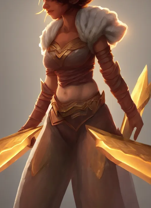 Prompt: youthful taliyah, from league of legends, au naturel, light armor, hyper detailed, digital art, trending in artstation, cinematic lighting, studio quality, smooth render, unreal engine 5 rendered, octane rendered, art style by klimt and nixeu and ian sprigger and wlop and krenz cushart