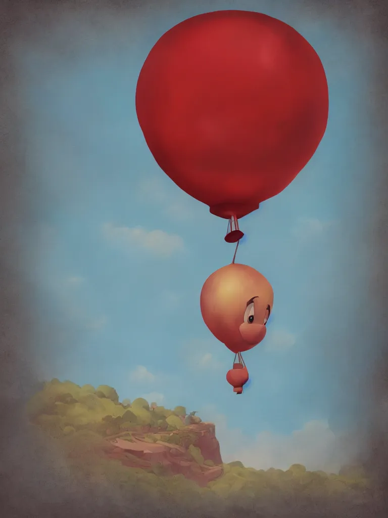 Image similar to balloon by disney concept artists, blunt borders, rule of thirds