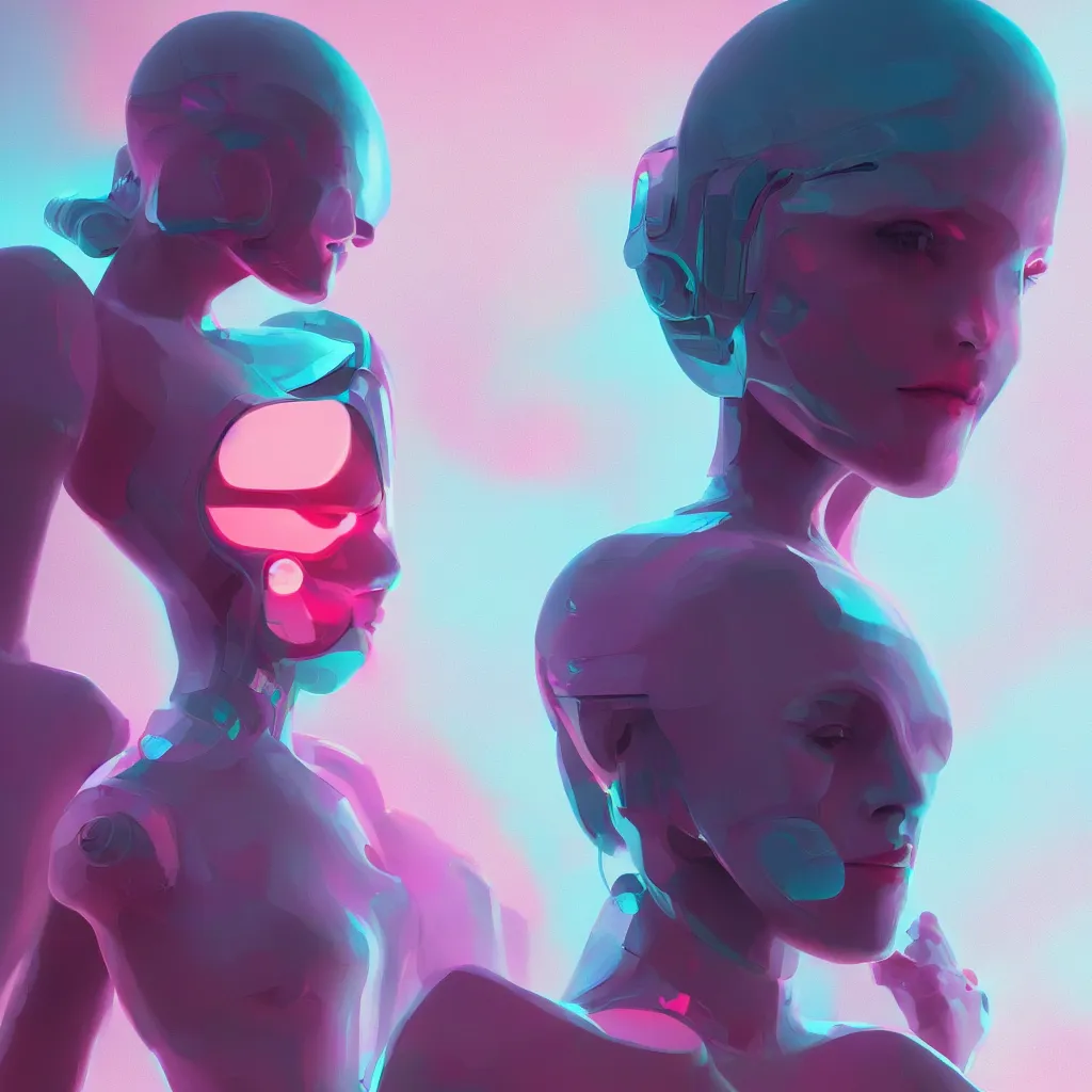 Prompt: android girl by beeple, elegant, highly detailed, digital painting, artstation, concept art, smooth, sharp focus, illustration,