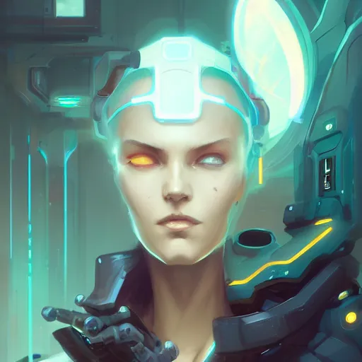 Image similar to a portrait of a beautiful cybernetic spy, cyberpunk concept art by pete mohrbacher and wlop and artgerm and josan gonzales, digital art, highly detailed, intricate, sci-fi, sharp focus, Trending on Artstation HQ, deviantart, unreal engine 5, 4K UHD image
