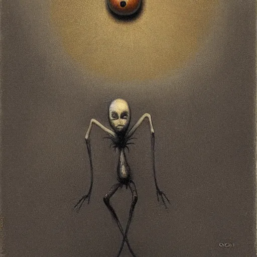 Image similar to spider baby, by Odd Nerdrum, by Odilon Redon, by, M.C. Escher, beautiful, eerie, surreal, colorful