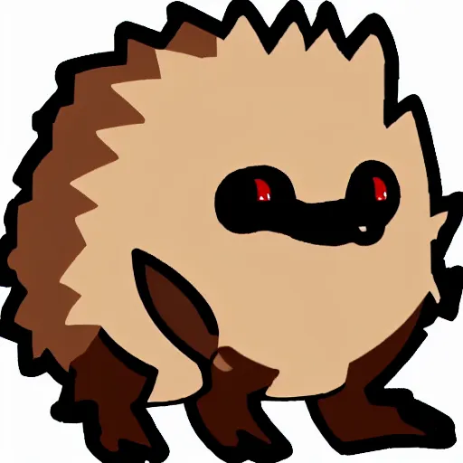 Image similar to twitch emote of a cute hedgehog