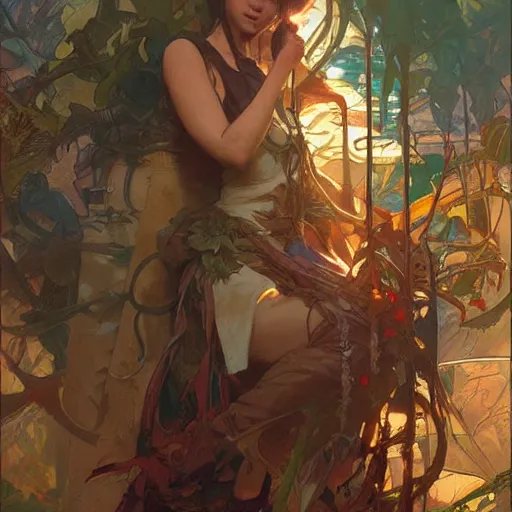 Image similar to Chug Nawress by Stanley Artgerm Lau, greg rutkowski, thomas kindkade, alphonse mucha, loish, norman Rockwel