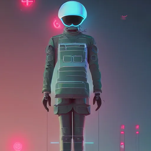 Image similar to japanese cyber soldier 2064 by beeple, Pi-Slices and Kidmograph, beautiful digital illustration