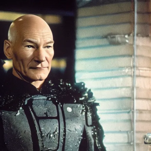 Prompt: Patrick Stewart as Mr.Freeze