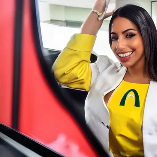 Image similar to anitta working at mc donalds