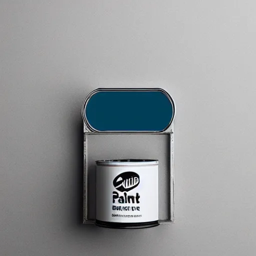 Image similar to can of paint, minimal, modern, solid colors, mix