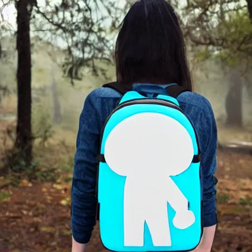 Image similar to a backpack that looks like a person