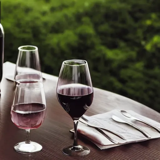 Image similar to malbec wine on dining table