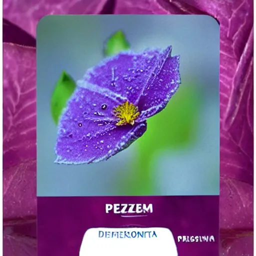 Prompt: frozendimensional purple petal