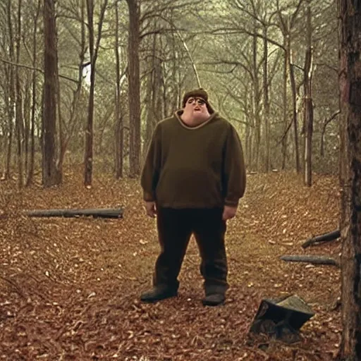 Image similar to Peter Griffin in the blair witch project (1999)