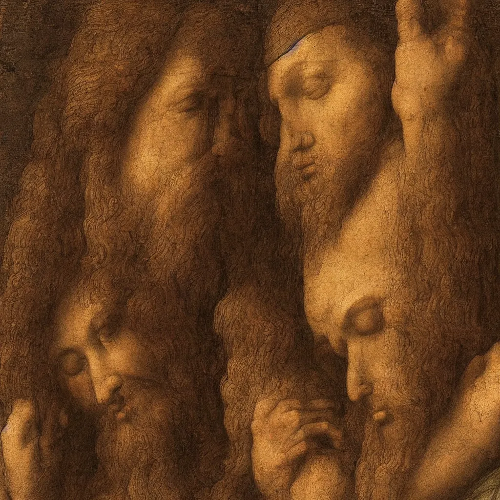 Image similar to jesus christ as imagined by leonardo da vinci