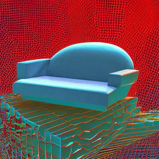 Image similar to hovering innovative fractal city prism civet mercury futon crystal, by georgia o'keefee and andy warhol and tom thomson, rendered in cinema 4 d, rococo, smooth