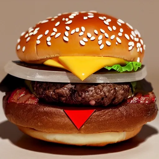 Image similar to mimic themed burger from macdonalds