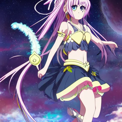 Prompt: moonbow princess, anime key visual