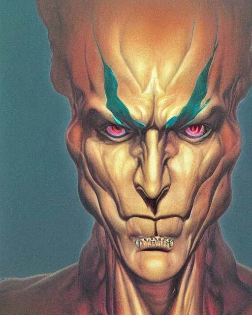 Prompt: portrait of dio from jojo bizzare adventure painted by hirohiko araki and zdislav beksinski and wayne barlowe and greg rutkowski