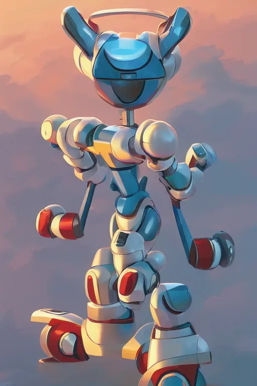 Image similar to metabots medabots medarotto medarot robot minimalist comics, behance hd by jesper ejsing, by rhads, makoto shinkai and lois van baarle, ilya kuvshinov, rossdraws global illumination ray tracing hdr radiating a glowing aura