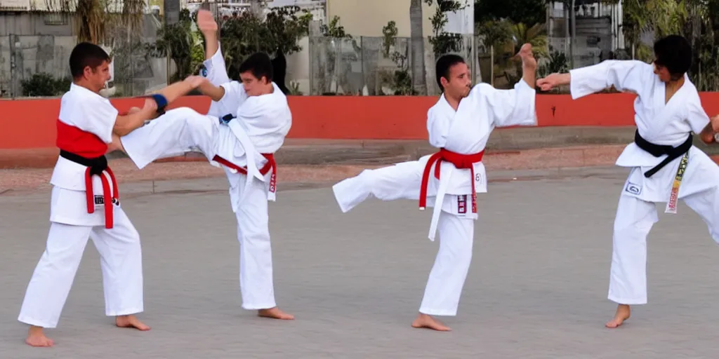 Prompt: karate a muerte en torremolinos