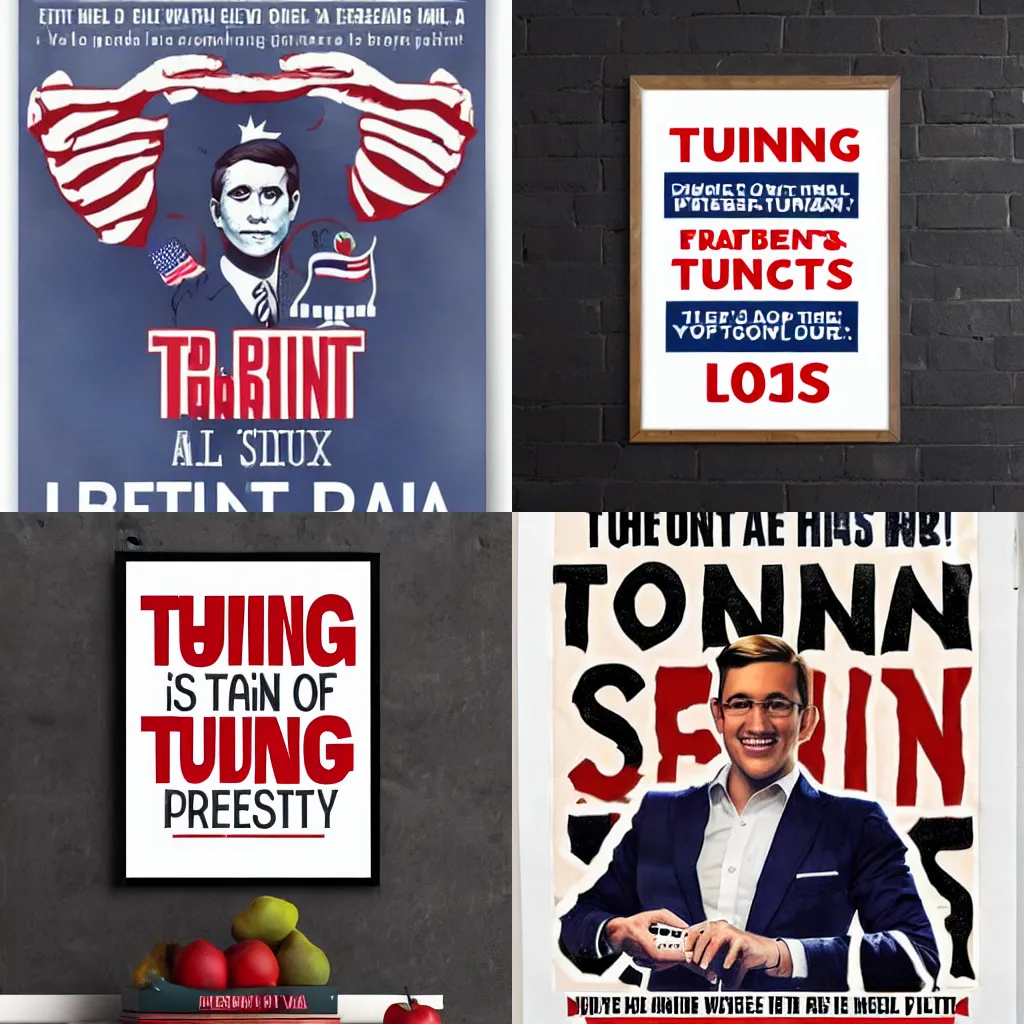 Prompt: Turning Point USA poster noticing the sinister liberal aspects of various fruits