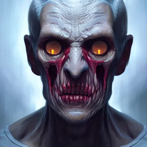 Prompt: mascular man, undead mutant, translucent skin, painted by stanley lau, painted by greg rutkowski, painted by stanley, artgerm, masterpiece, digital art, trending on arts