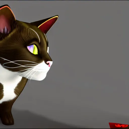 Image similar to Cat from the Video game Stray, 4k