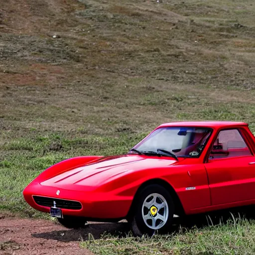 Prompt: ferrari pickup truck 2022