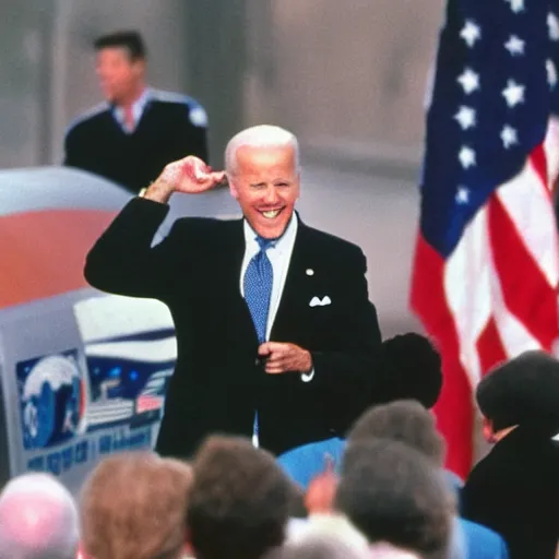 Image similar to joe biden in the the space shuttle challenger disaster