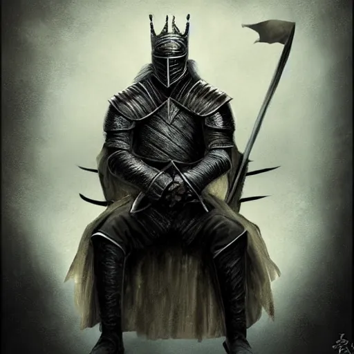 Image similar to the knight king from game of thrones, art station