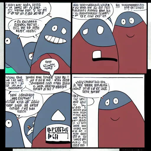 Image similar to no face and bob belcher comic panel