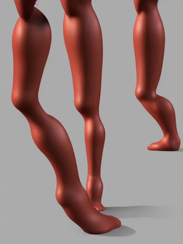 Image similar to simple primitive tube shape, straight smooth human leg, textured with photorealistic human skin, photoreal details, straight smooth vertical, highly realistic bump map, surface painter, pixar renderman, metahuman