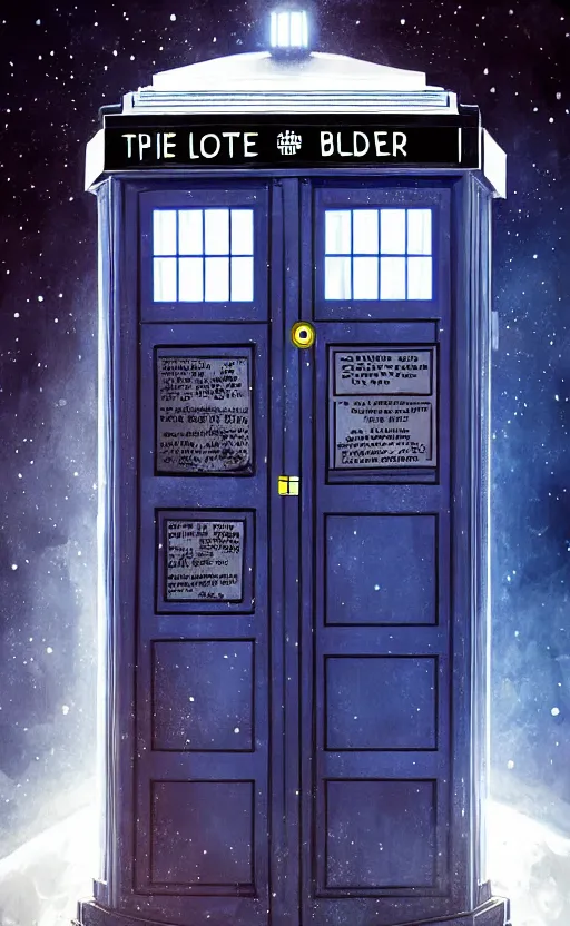 Image similar to a portrait of a tardis, in space, dynamic lighting, photorealistic fantasy concept art, trending on art station, stunning visuals, creative, cinematic, ultra detailed