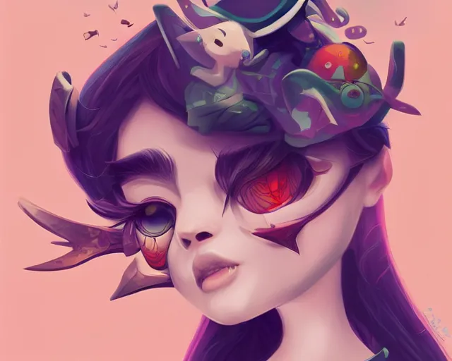 Prompt: what, a simple vector pop surrealism, by ross tran, surrealism