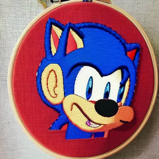 Image similar to a backpack embroidery Barack Obama sonic the hedgehog super Mario