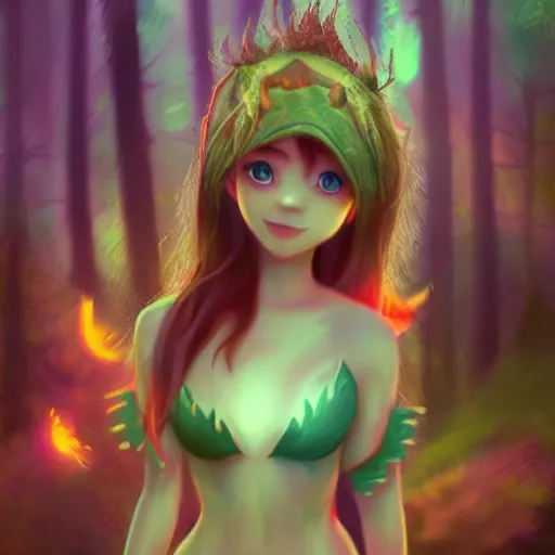 Prompt: a woodland clothing shore run by a fae dragon princess 4 k ultra detailed colorful cute artstation trending enigmatic lighting soft bokeh diffuse