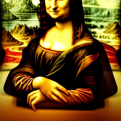 Image similar to expand mona lisa da vinci, by da vanci