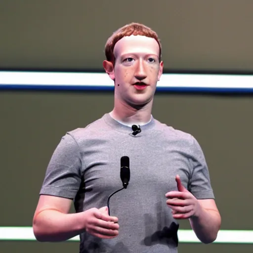 Prompt: cyborg mark zuckerberg