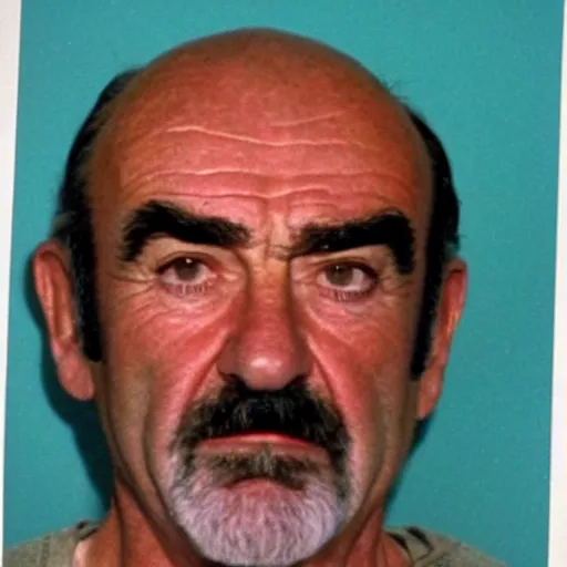 Image similar to a mugshot of sean connery from the year 2 0 1 4