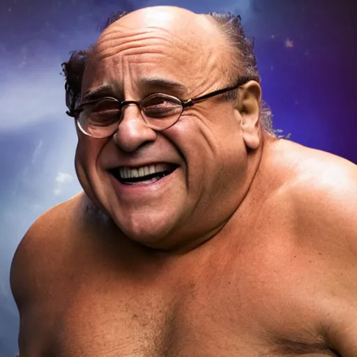 Image similar to Danny DeVito as a WWE Superstar, full body, 8k, historical, realistic, detailed