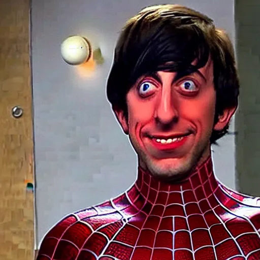 Prompt: Howard Wolowitz as spiderman